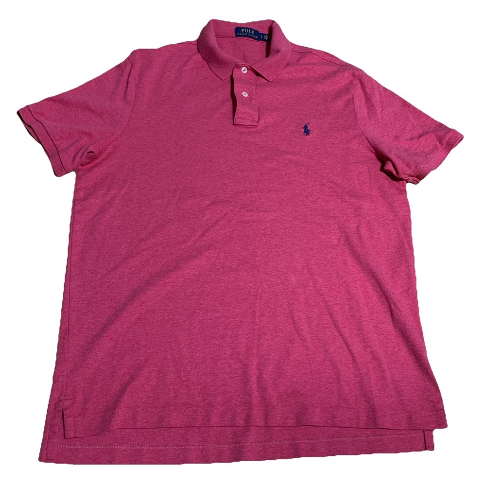 Polo Ralph Lauren‎ Golf Polo Classic Fit Pink Short Sleeve Mens Size L